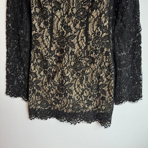 Rumored Black Lace and Sequins Mini Dress NWT - Picture 6 of 16